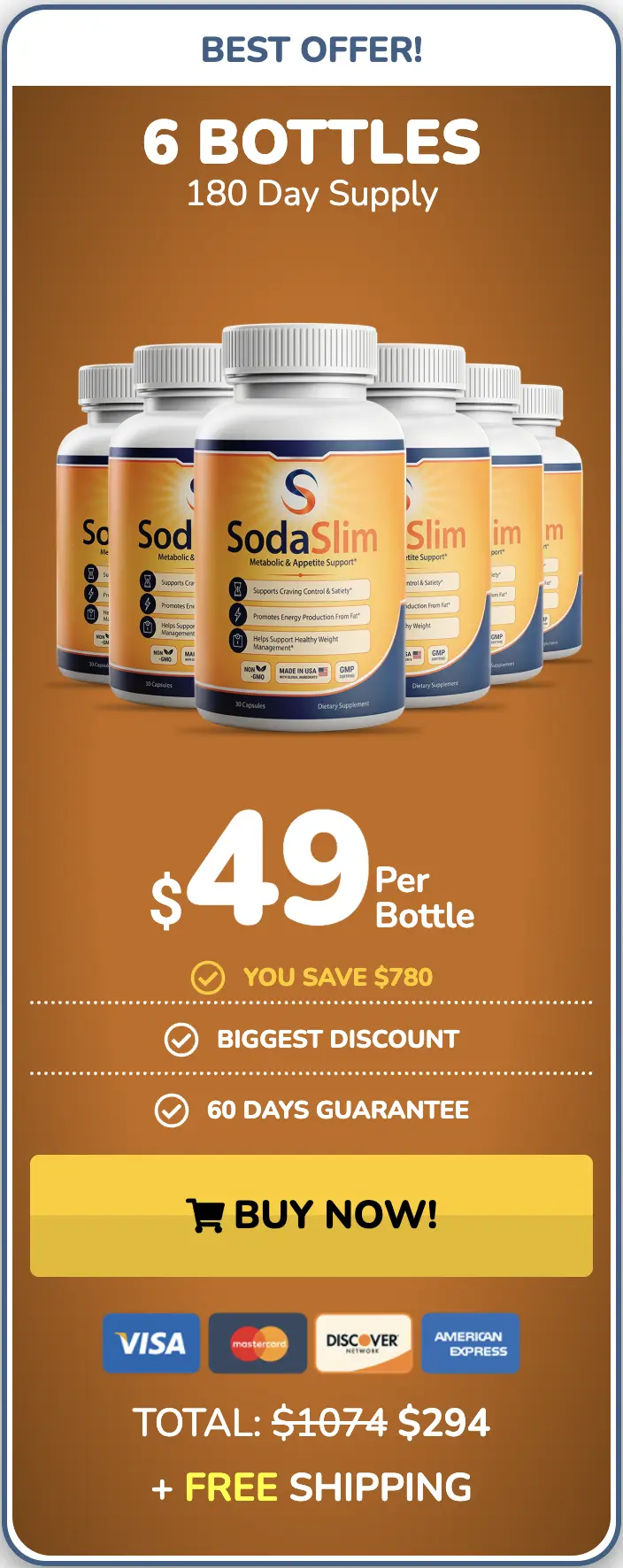 SodaSlim Buy Six Bottles