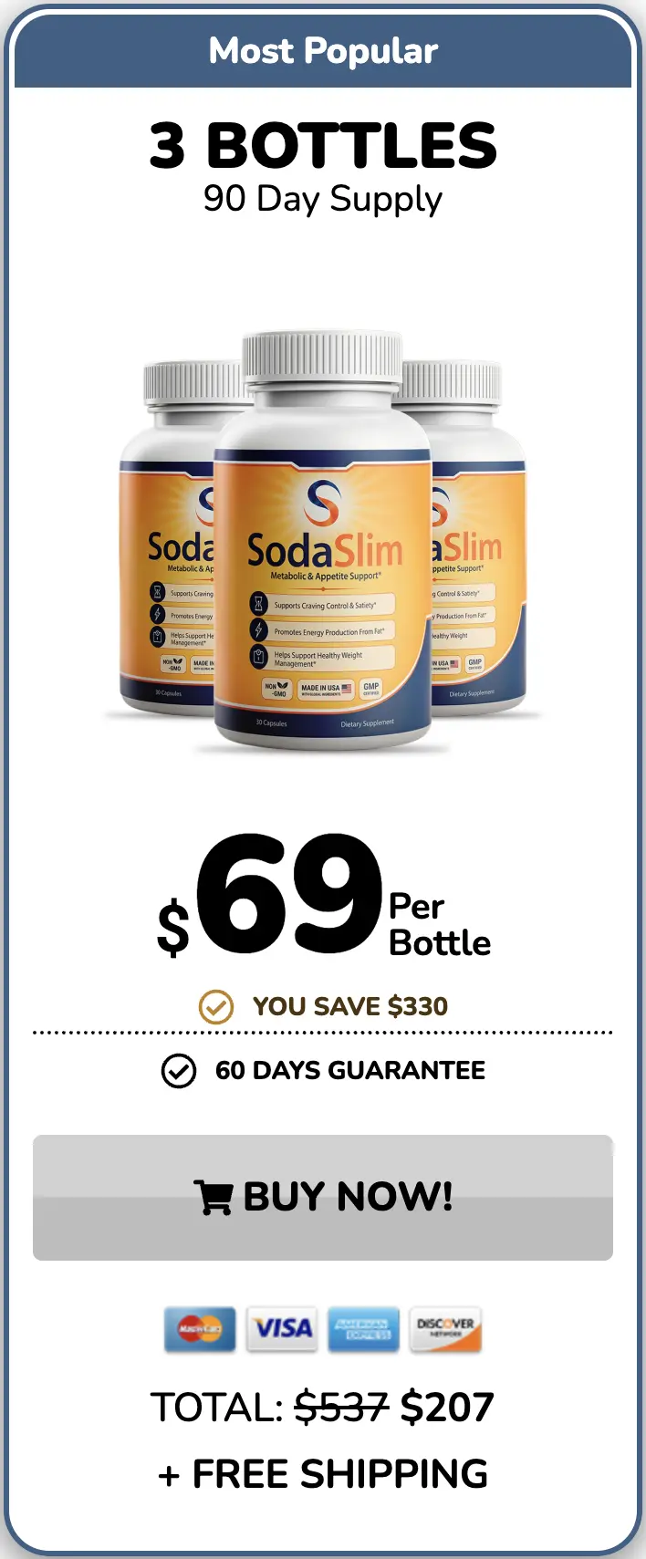 SodaSlim Buy Three Bottles